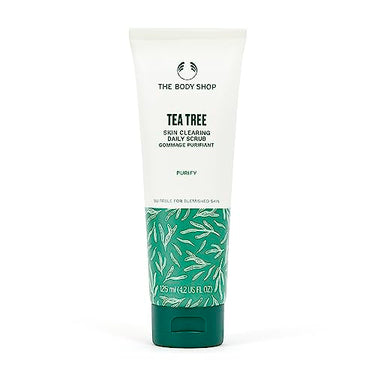 The Body Shop Tea Tree Squeaky-Clean Scrub unisex, Tea Tree Gesichtspeeling 100 ml, 1er Pack (1 x 100 ml) im Sale